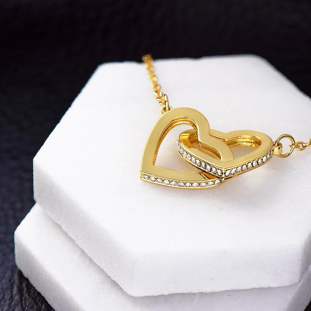 Ladies Interlocking Hearts Necklace