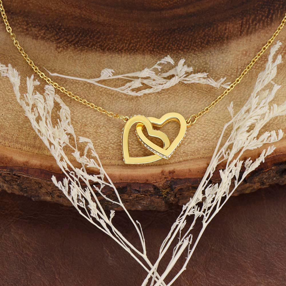 Ladies Interlocking Hearts Necklace