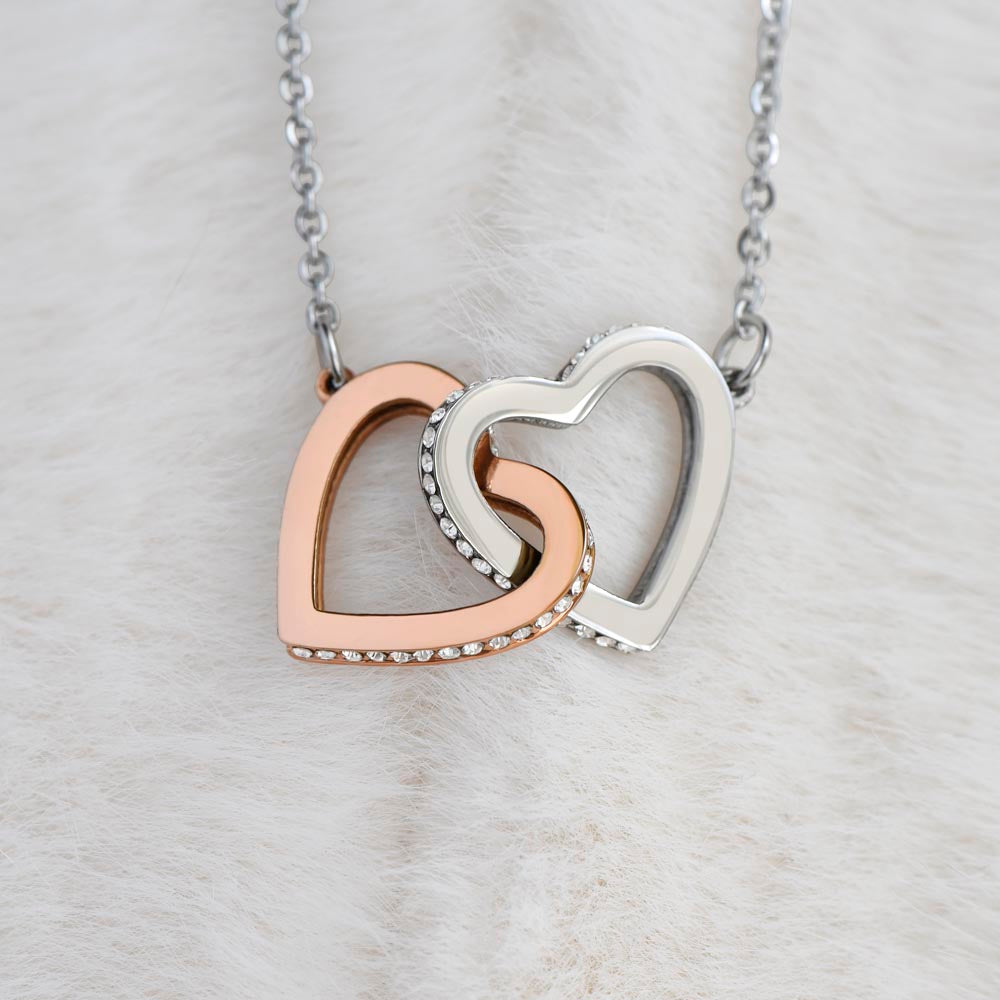 Ladies Interlocking Hearts Necklace