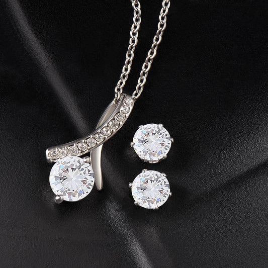 Valentine's Day 2024 Special! - Ladies Alluring Beauty Necklace & Earrings Gift